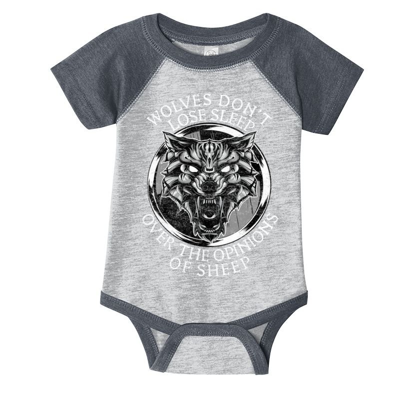 Wolves Don't Lose Sleep Over The Opinions Of Sheep Infant Baby Jersey Bodysuit