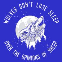 Wolves Don't Lose Sleep Over The Opinions Of Sheep Gift Visor