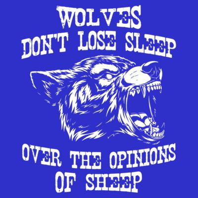 Wolves Dont Lose Sleep Over Opinions Of Sheep Wolf Gift T-Shirt