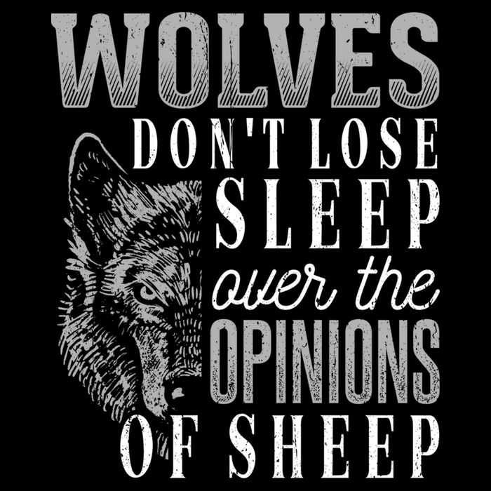 Wolves Don't Lose Sleep Over The Opinions Of Sheep Gift Grunge Great Gift Backpack
