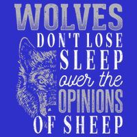 Wolves Don't Lose Sleep Over The Opinions Of Sheep Gift Grunge Great Gift Visor
