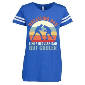 Wrestling Dad Like A Regular Dad But Cooler Wrestling Father Gift Enza Ladies Jersey Football T-Shirt