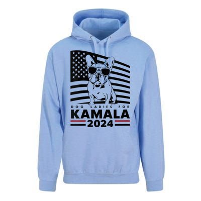 Wo Dog Ladies For Kamala Harris 2024 Funny Election Graphic Vneck Unisex Surf Hoodie