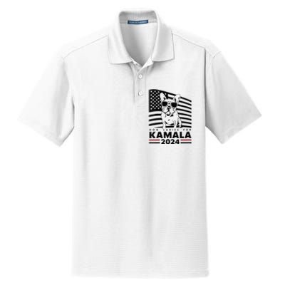 Wo Dog Ladies For Kamala Harris 2024 Funny Election Graphic Vneck Dry Zone Grid Polo