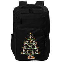 Whippet Dog Lover Xmas Lighting Whippet Christmas Ree Impact Tech Backpack