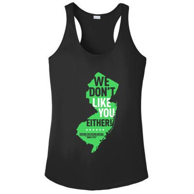 We DonT Like You Either New Jersey New York Rivalry Ladies PosiCharge Competitor Racerback Tank