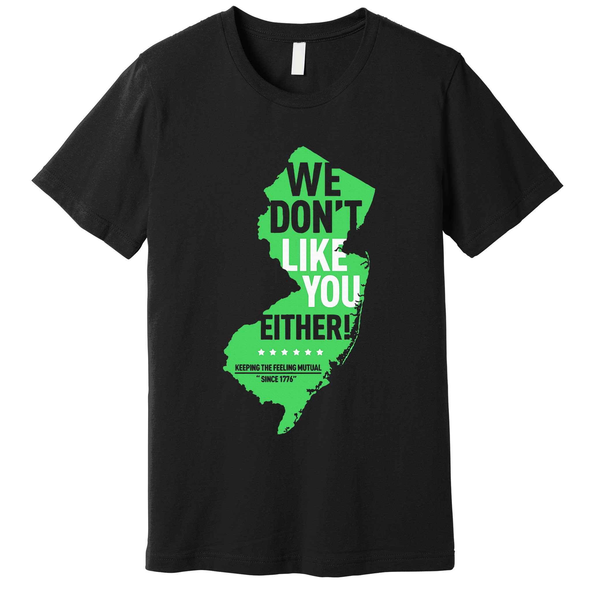 We DonT Like You Either New Jersey New York Rivalry Premium T-Shirt