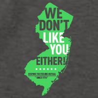 We DonT Like You Either New Jersey New York Rivalry Vector Backpack