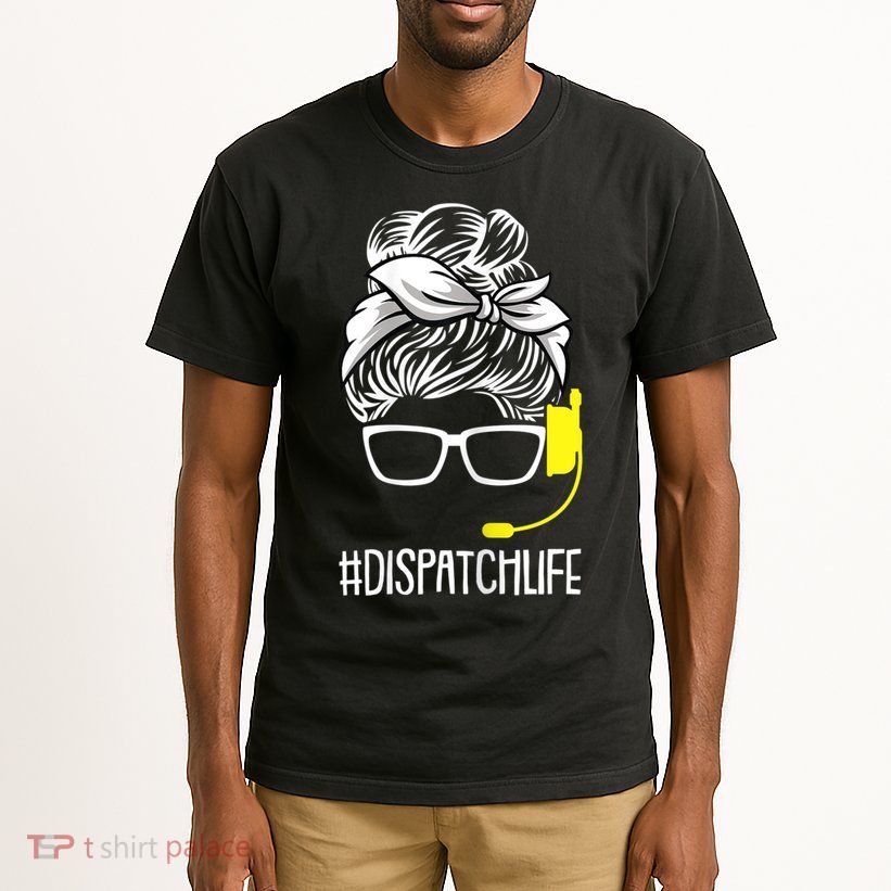 Womens Dispatch Life 911 Dispatcher Thin Gold Line Operator Tall T-Shirt