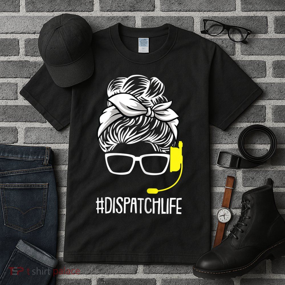 Womens Dispatch Life 911 Dispatcher Thin Gold Line Operator Tall T-Shirt