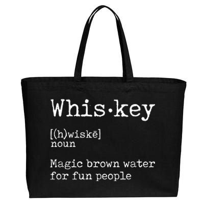 Whiskey Definition Magic Brown Water For Fun People Cotton Canvas Jumbo Tote