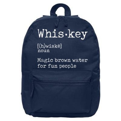 Whiskey Definition Magic Brown Water For Fun People 16 in Basic Backpack