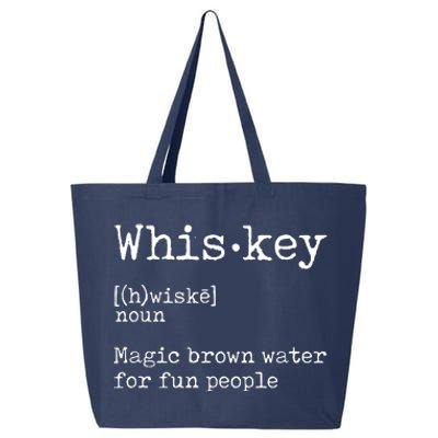 Whiskey Definition Magic Brown Water For Fun People 25L Jumbo Tote