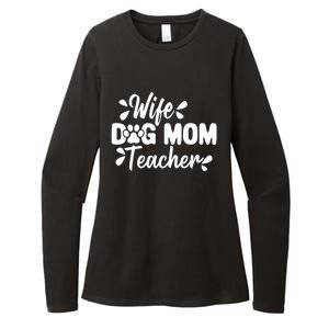 Wife Dog Mom Teacher Funny Appreciation Gift Womens CVC Long Sleeve Shirt