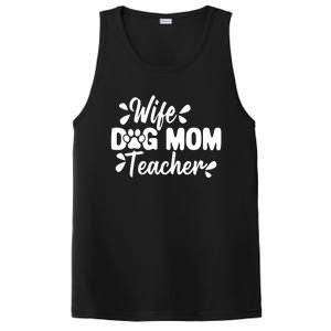 Wife Dog Mom Teacher Funny Appreciation Gift PosiCharge Competitor Tank