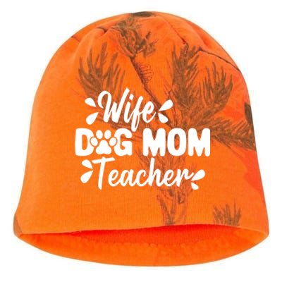 Wife Dog Mom Teacher Funny Appreciation Gift Kati - Camo Knit Beanie