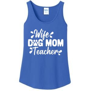 Wife Dog Mom Teacher Funny Appreciation Gift Ladies Essential Tank