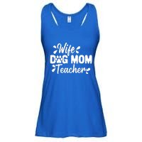 Wife Dog Mom Teacher Funny Appreciation Gift Ladies Essential Flowy Tank