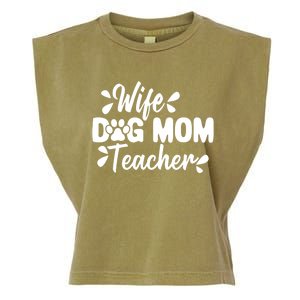 Wife Dog Mom Teacher Funny Appreciation Gift Garment-Dyed Women's Muscle Tee