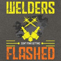 Welders Don't Mind Getting Flashed Welding Welder Cotton Canvas Backpack