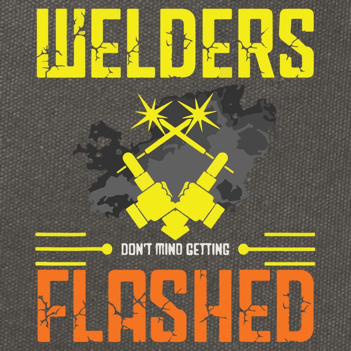 Welders Don't Mind Getting Flashed Welding Welder Cotton Canvas Backpack