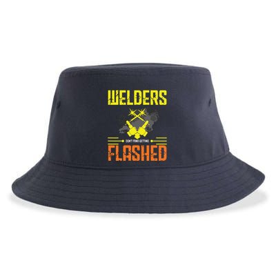 Welders Don't Mind Getting Flashed Welding Welder Sustainable Bucket Hat