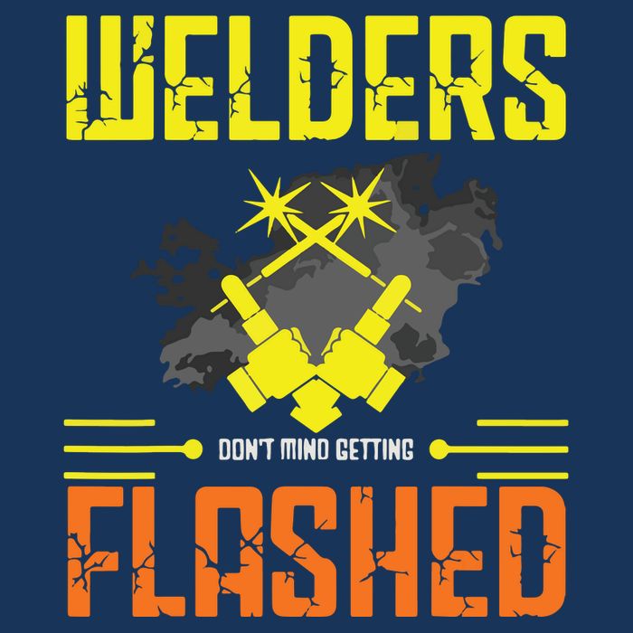 Welders Don't Mind Getting Flashed Welding Welder Drawstring Bag