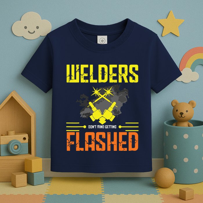 Welders Don't Mind Getting Flashed Welding Welder Toddler T-Shirt