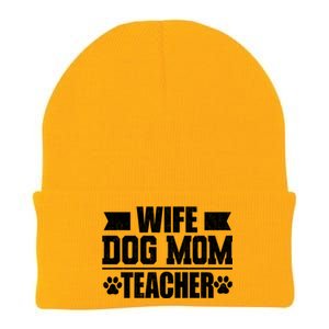 Wife Dog Mom Teacher Funny Appreciation Gift Knit Cap Winter Beanie