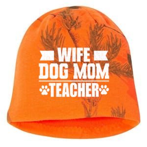 Wife Dog Mom Teacher Funny Appreciation Gift Kati - Camo Knit Beanie