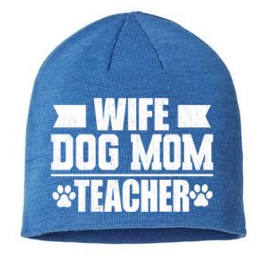 Wife Dog Mom Teacher Funny Appreciation Gift Sustainable Beanie