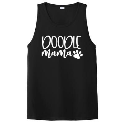 Wo Doodle Mama Gift Dog Paw Goldendoodle Mom Gift PosiCharge Competitor Tank