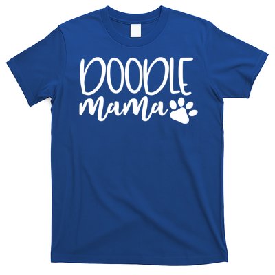 Wo Doodle Mama Gift Dog Paw Goldendoodle Mom Gift T-Shirt