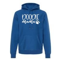 Wo Doodle Mama Gift Dog Paw Goldendoodle Mom Gift Premium Hoodie