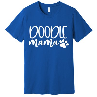 Wo Doodle Mama Gift Dog Paw Goldendoodle Mom Gift Premium T-Shirt