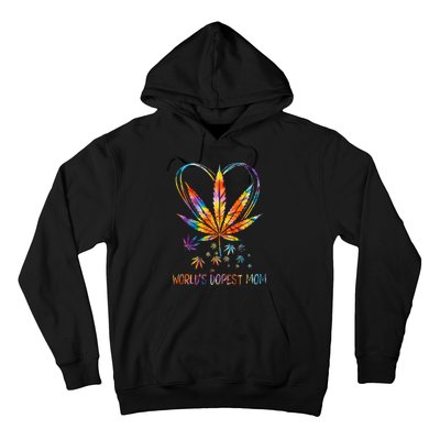 World's Dopest Mom Weed Leaf 420 Funny Mother's Day Hoodie