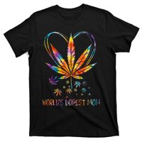 World's Dopest Mom Weed Leaf 420 Funny Mother's Day T-Shirt