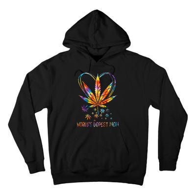 World's Dopest Mom Weed Leaf 420 Funny Mother's Day Tall Hoodie