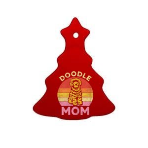 Womens Doodle Mom Aussie Doodle & Goldendoodle Mothers Day Mama Ceramic Tree Ornament