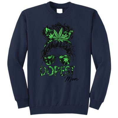 Worlds Dopest Mom Weed 420 Day Cannabis Funny Tall Sweatshirt