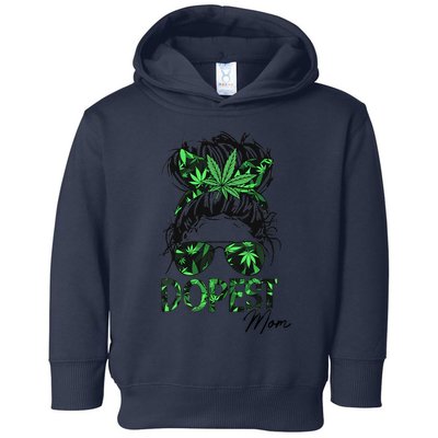 Worlds Dopest Mom Weed 420 Day Cannabis Funny Toddler Hoodie