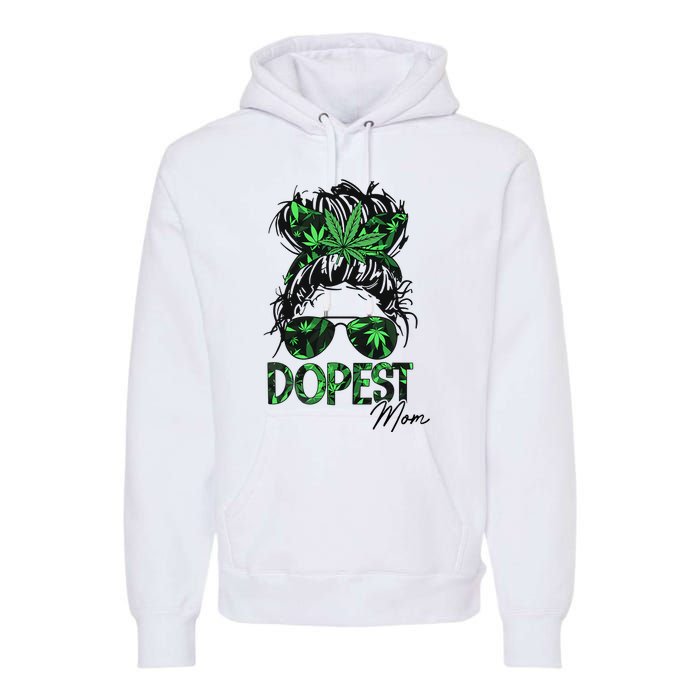 Worlds Dopest Mom Weed 420 Day Cannabis Funny Premium Hoodie