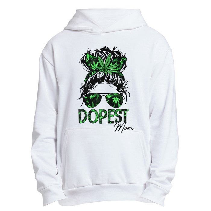 Worlds Dopest Mom Weed 420 Day Cannabis Funny Urban Pullover Hoodie