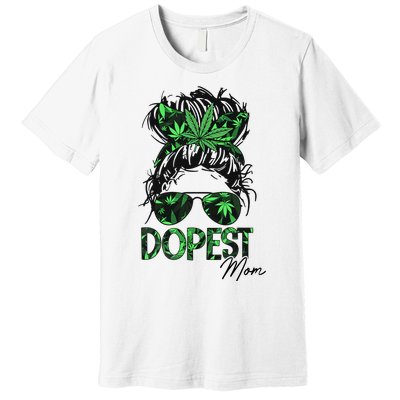 Worlds Dopest Mom Weed 420 Day Cannabis Funny Premium T-Shirt