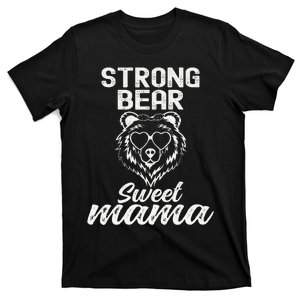 Wo Don't Mess with Mama Bear Face Sunglasses Mother's Day Funny T-Shirt