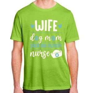 Wife Dog Mom Labor And Delivery Nurse Valentines Day Love Gift Adult ChromaSoft Performance T-Shirt