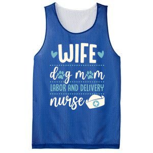 Wife Dog Mom Labor And Delivery Nurse Valentines Day Love Gift Mesh Reversible Basketball Jersey Tank