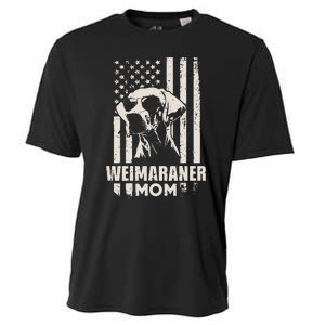 Weimaraner Dog Mom American Pride Cooling Performance Crew T-Shirt