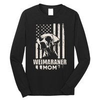 Weimaraner Dog Mom American Pride Long Sleeve Shirt