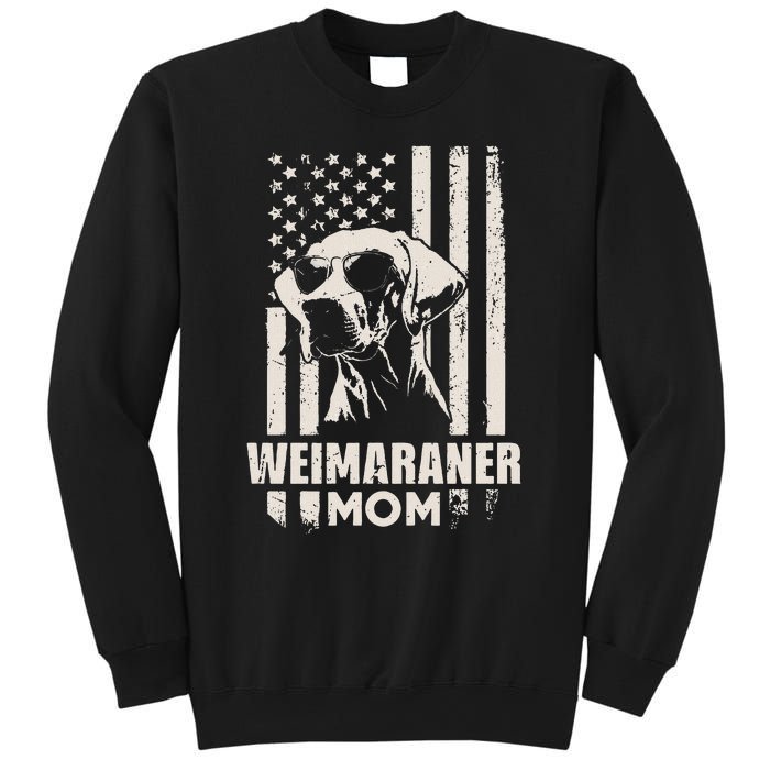 Weimaraner Dog Mom American Pride Sweatshirt